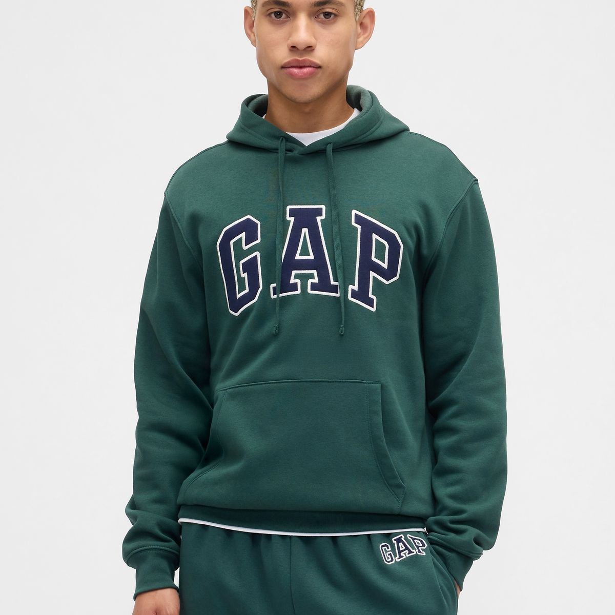 GAP - Polerón Hombre Gap Con Gorro Sin Cierre Logo Multicolor
