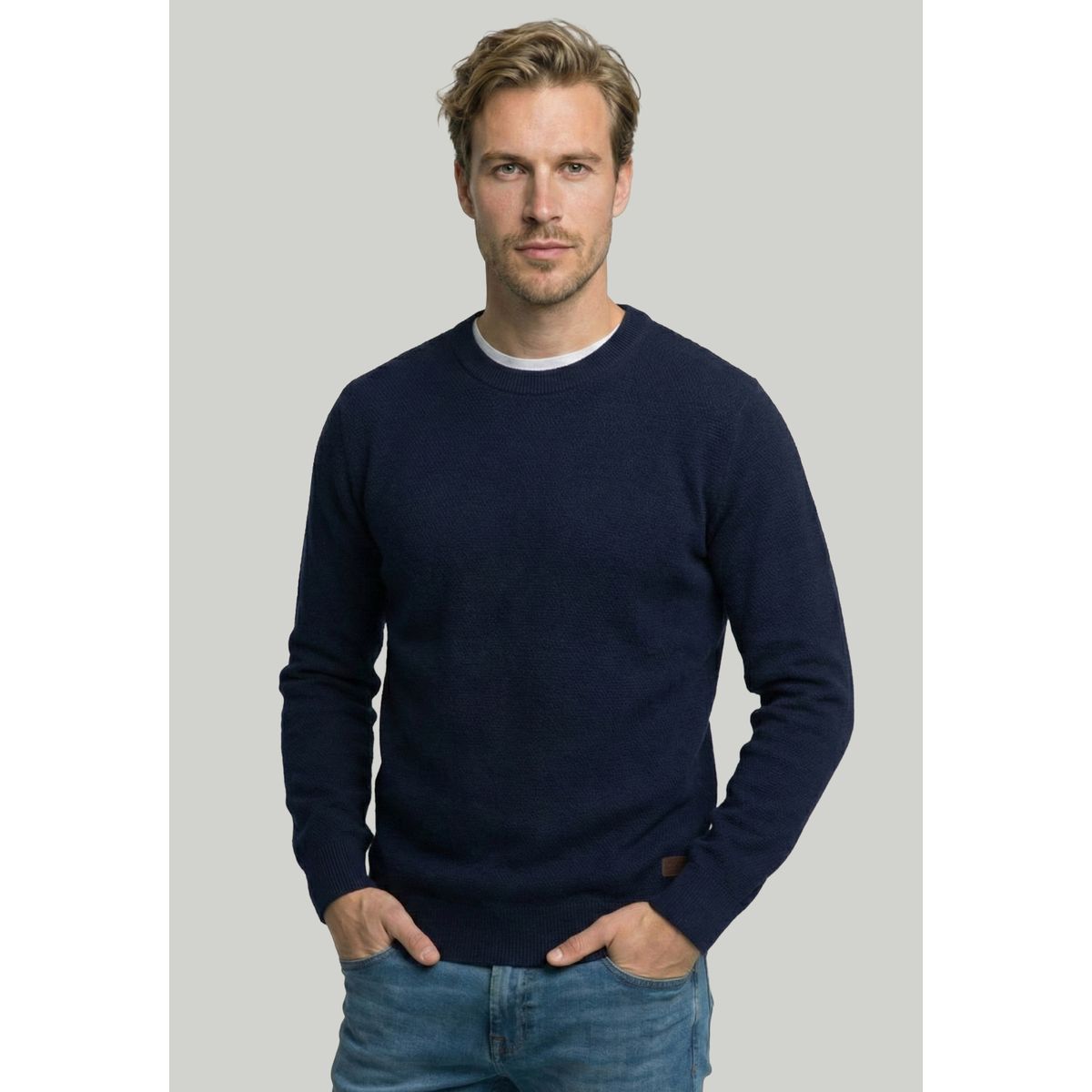 NEW MAN - Sweater Bristol Navy New Man