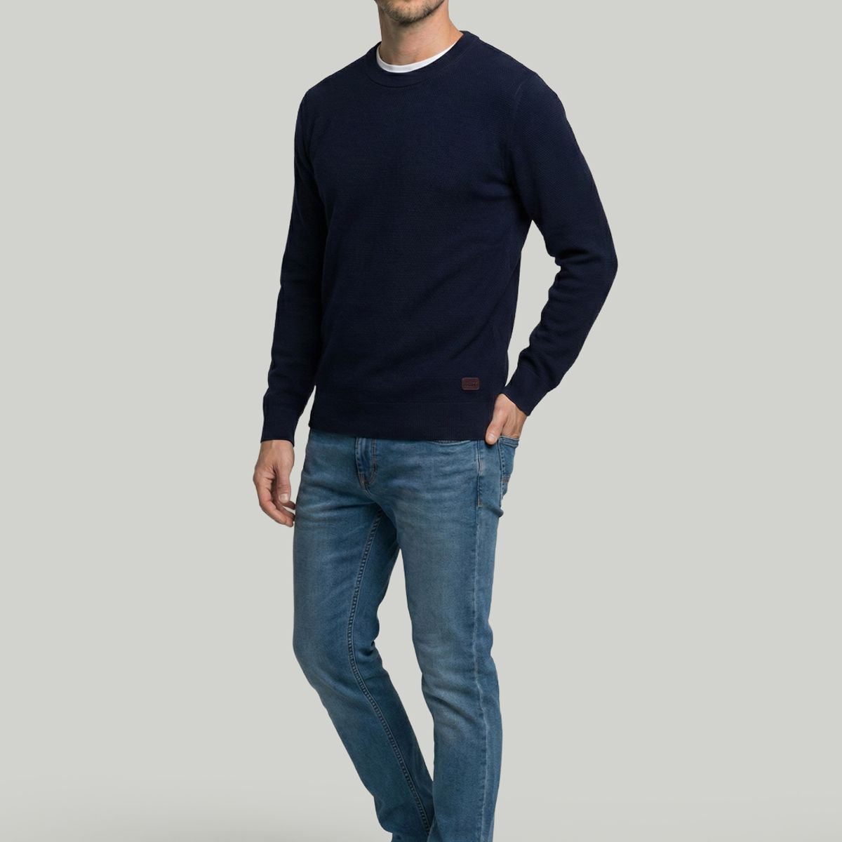 NEW MAN - Sweater Bristol Navy New Man