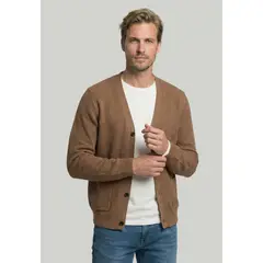 NEW MAN - Cardigan Valencia Toasted Melange