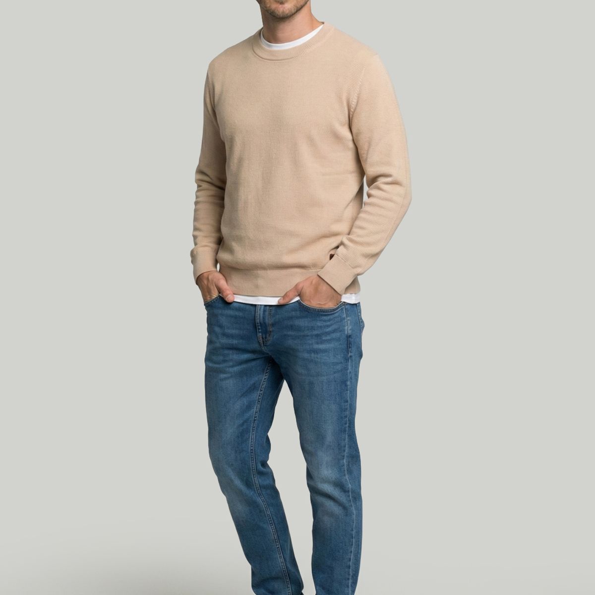 NEW MAN - Sweater Bristol Sand New Man