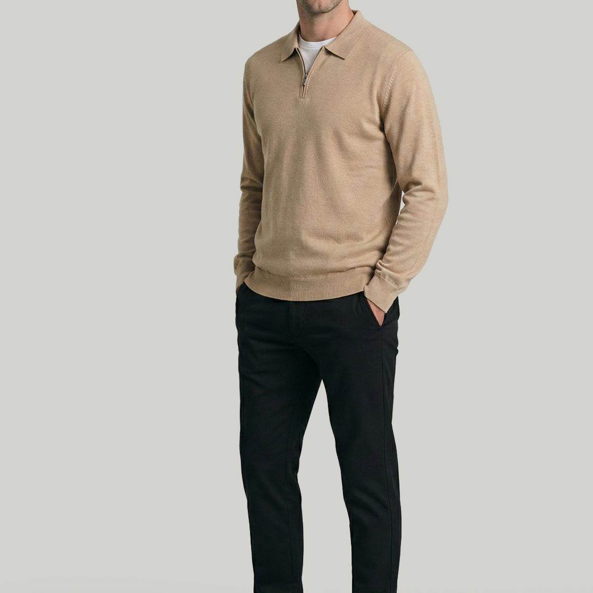NEW MAN - Sweater London Oat New Man