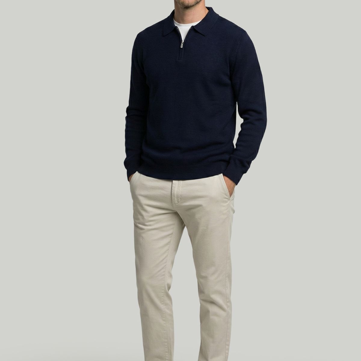 NEW MAN - Sweater London Navy New Man