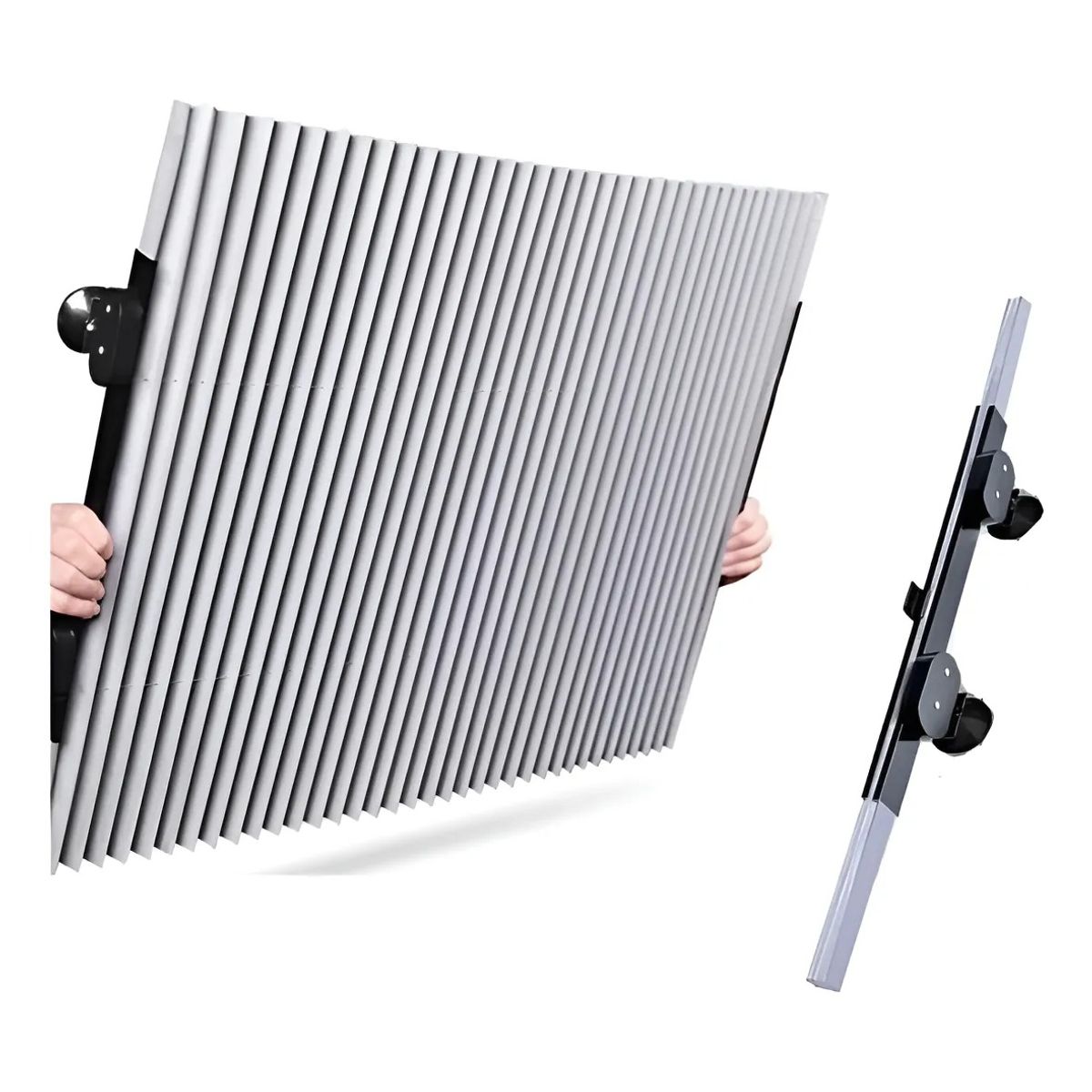 GENERICO - Quitasol Retractil Parasol Enrollable Parabrisas Auto Universal