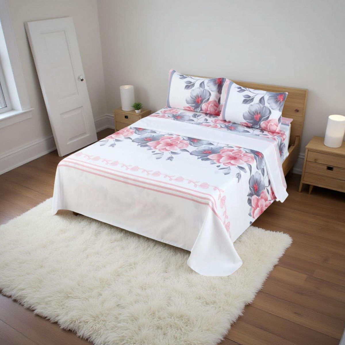 GENERICO - SABANAS SET 500 HILOS PLAZA Y MEDIA A4