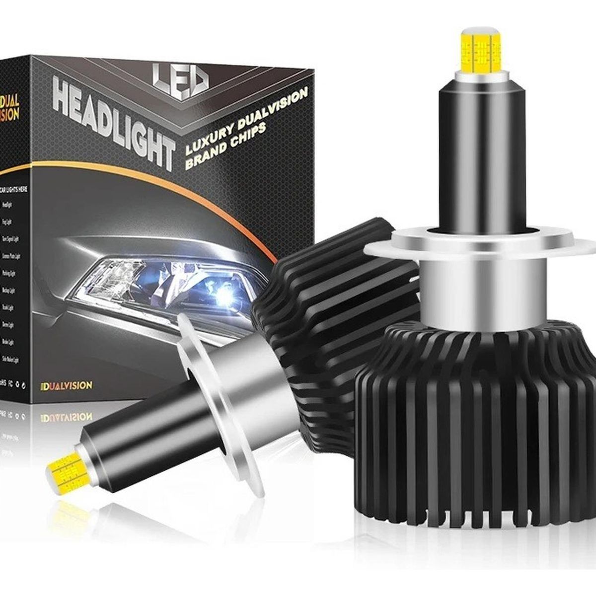 GENERICO - Ampolleta Turbo Led 9005 - 9006  Canbus  50000lm  6000k