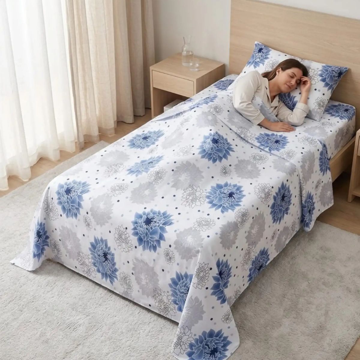 GENERICO - Juego de Sábanas 500 Hilos Premium Soft King Size