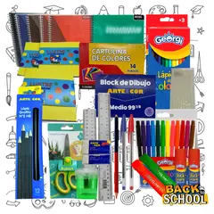 EKOL TACTICA MILITAR - Pack 75 Útiles Escolares Combo Escolar Secundario Lista