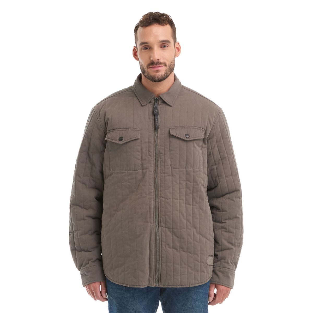PANAMA JACK - Chaqueta Hombre Twill Algodón Acolchada Gris Panama Jack