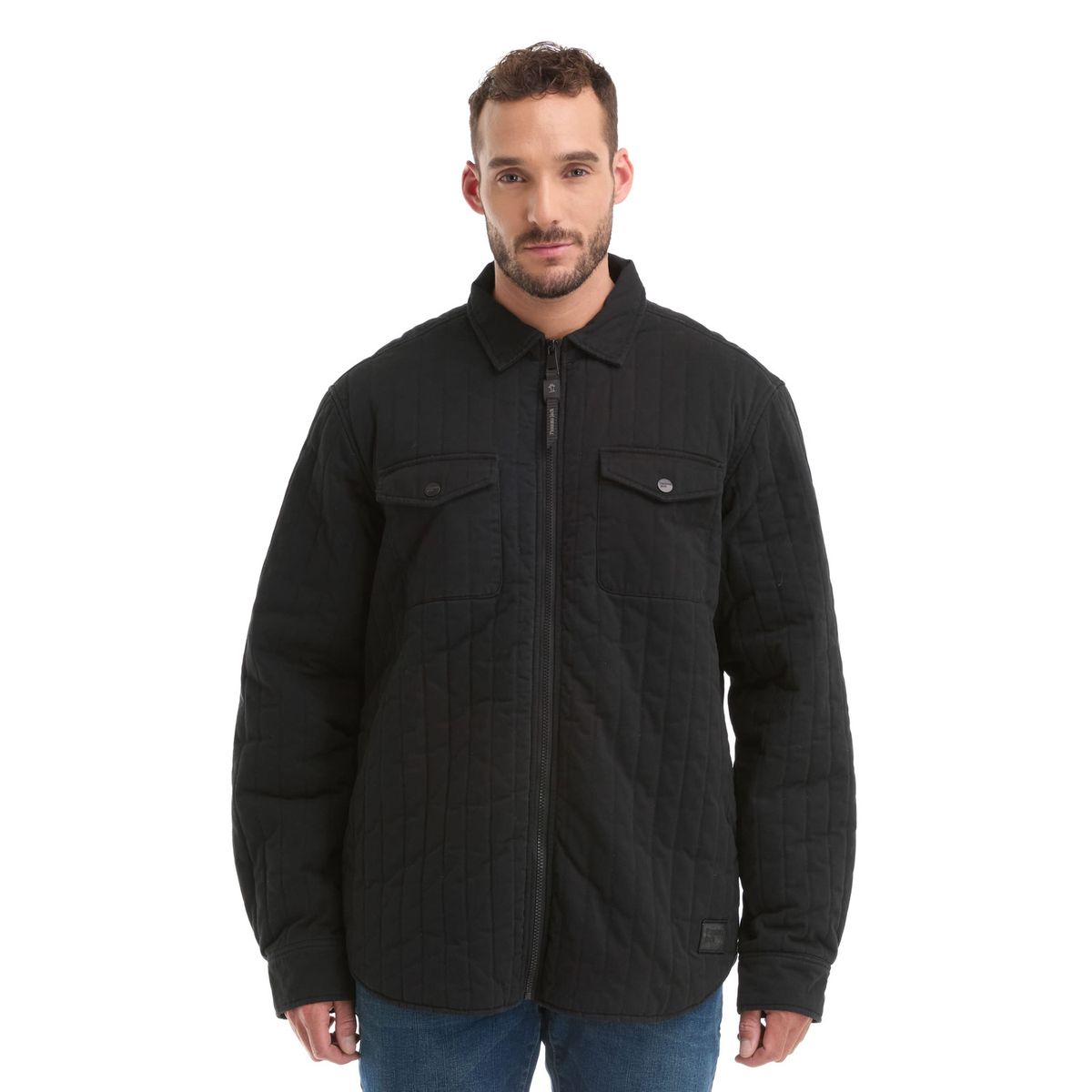 PANAMA JACK - Chaqueta Hombre Twill Algodón Acolchada Negro Panama Jack