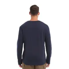 PANAMA JACK - Polera Hombre Manga Larga Azul