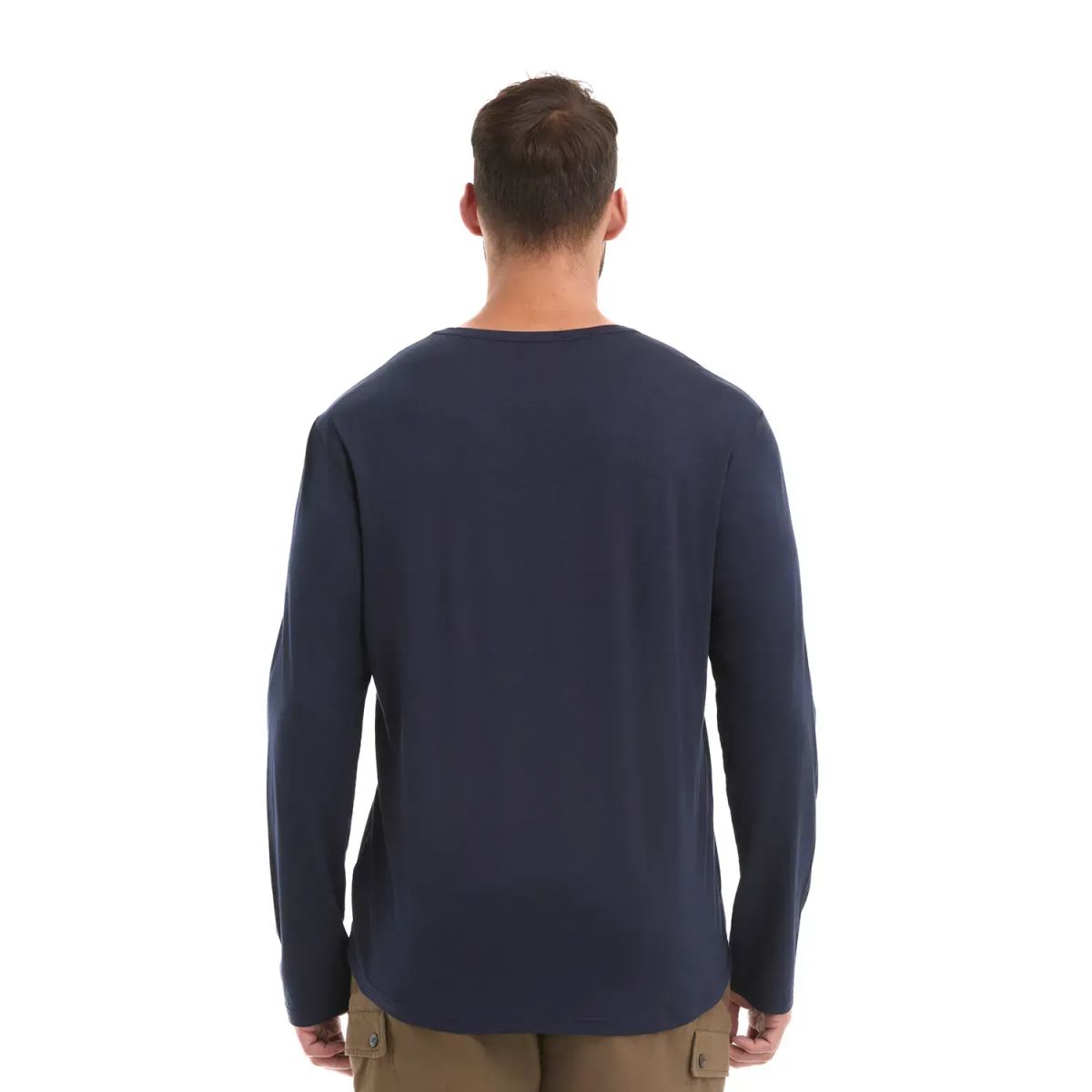 PANAMA JACK - Polera Hombre Manga Larga Azul Panama Jack