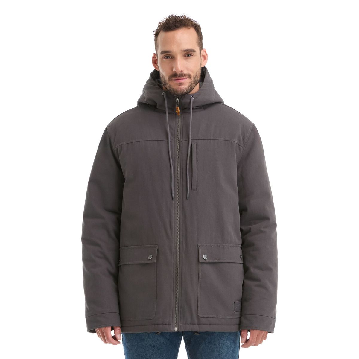 PANAMA JACK - Chaqueta Hombre Canvas Gorro Gris Panama Jack
