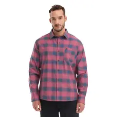 PANAMA JACK - Camisa Hombre Escocesa Liviana Casual Rosa