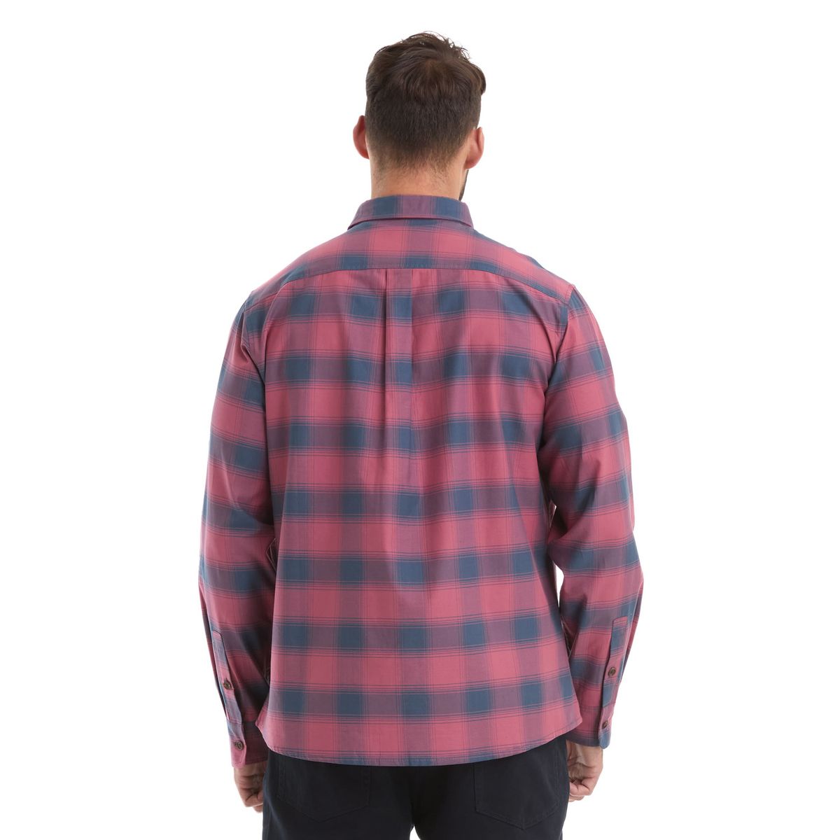 PANAMA JACK - Camisa Hombre Escocesa Liviana Casual Rosa Panama Jack