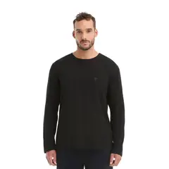 PANAMA JACK - Polera Hombre Manga Larga Negro