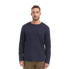 PANAMA JACK - Polera Hombre Manga Larga Azul