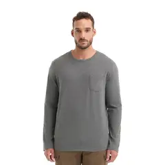 PANAMA JACK - Polera Hombre Manga Larga Gris