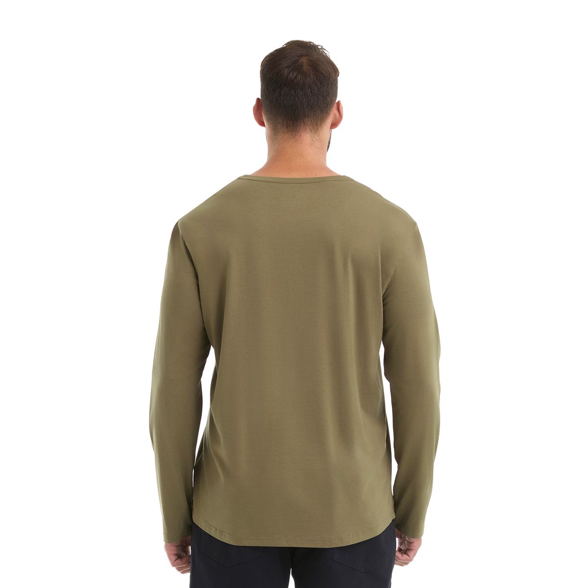 PANAMA JACK - Polera Hombre Manga Larga Verde Panama Jack