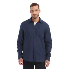 PANAMA JACK - Camisa Hombre Manga Larga Twill Casual Azul