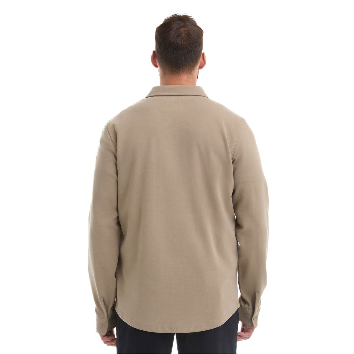 PANAMA JACK - Camisa Hombre Manga Larga Textura Casual Beige Panama Jack