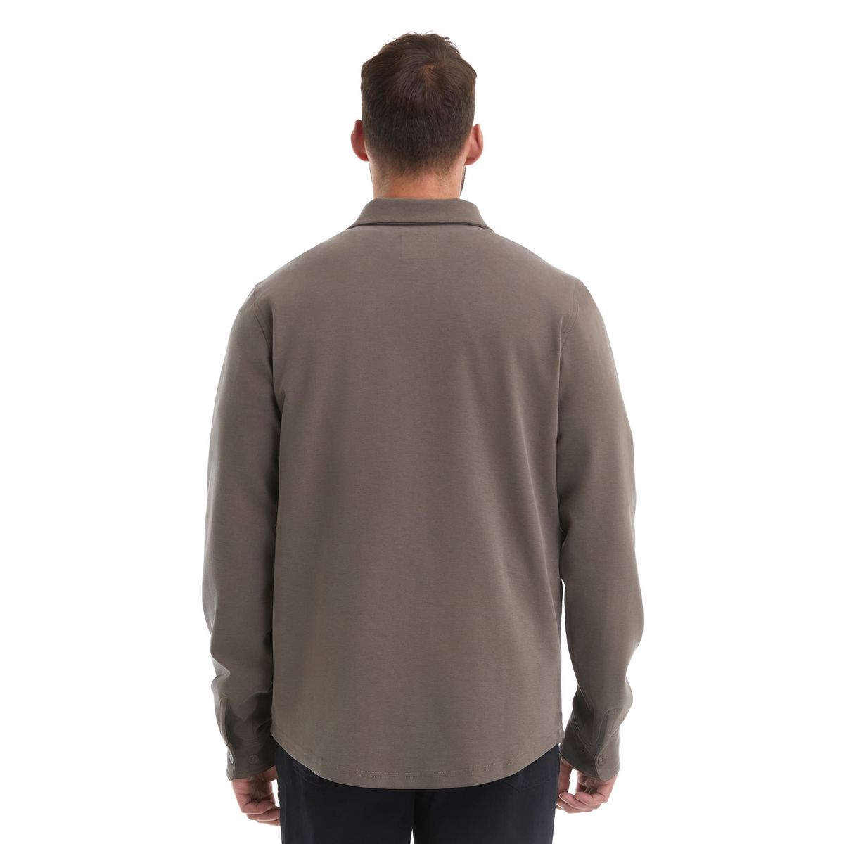 PANAMA JACK - Camisa Hombre Manga Larga Textura Casual Gris Panama Jack