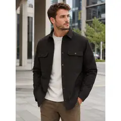 PANAMA JACK - Chaqueta Hombre Acolchada Liviana Padding Negro