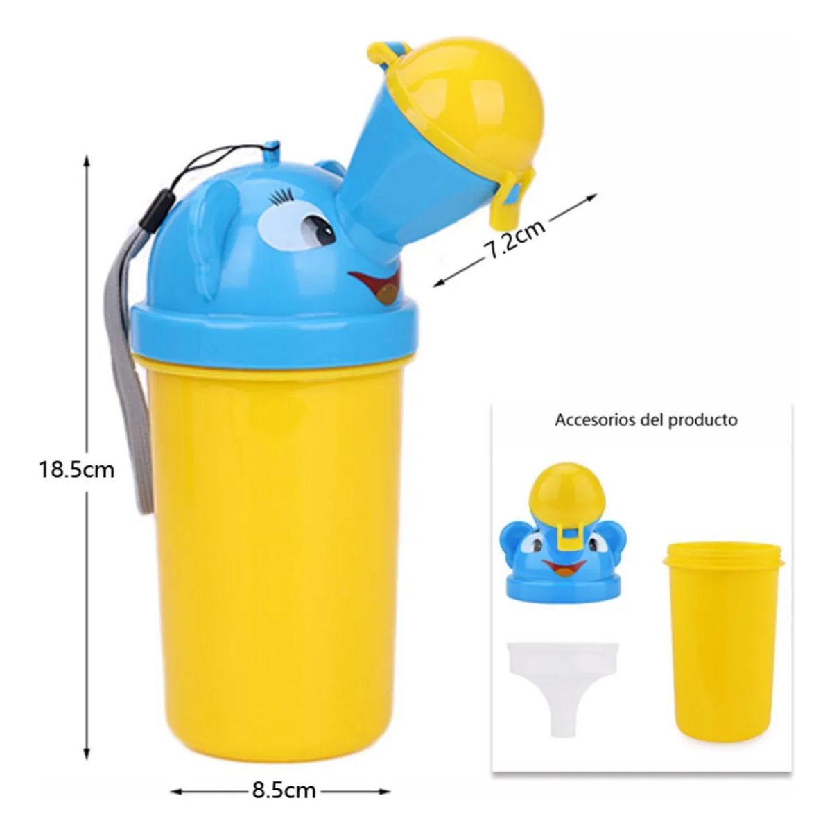 GENERICO - Urinario Infantil Portátil Niños Viajes Salidas Tipo Botella Animales
