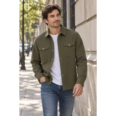 PANAMA JACK - Camisa Hombre Casual Verde