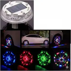 GENERICO - Luz Solar LED Para Rueda De Auto Multicolor