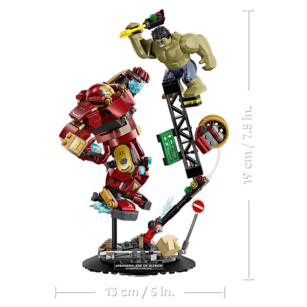 LEGO BATALLA ÉPICA: ANTI-HULK VS. HULK SUPER HEROES 76343, marca LEGO - Foto 2