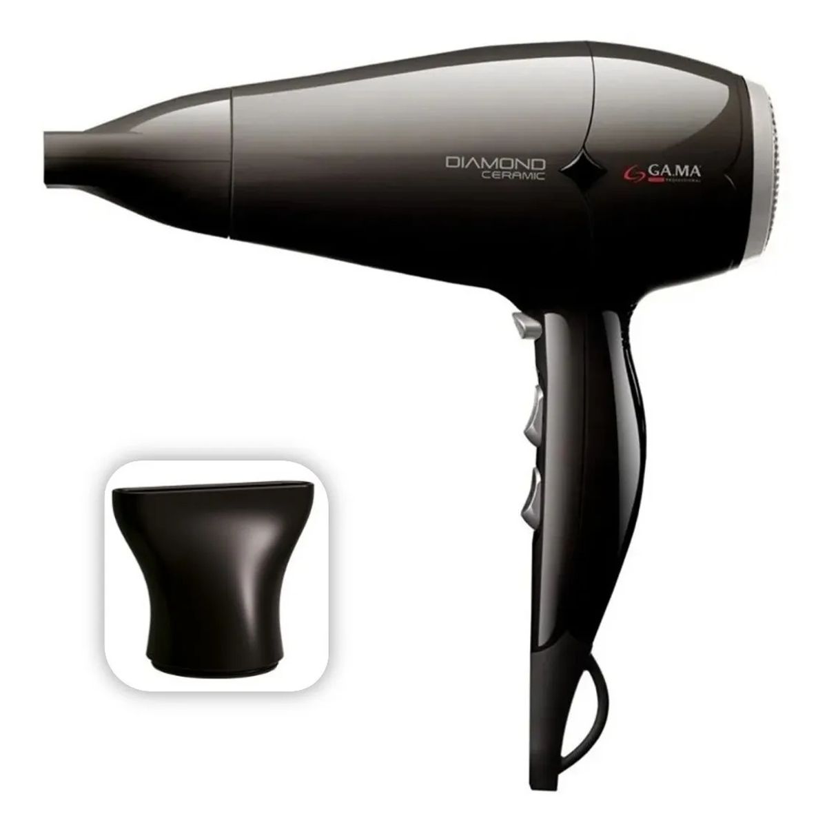 GAMA - Secador De Pelo Gama Diamond  Ion 2300 Watts Color Negro