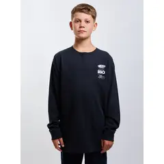 MAUI AND SONS - Polera ML Coastline Negro Infantil