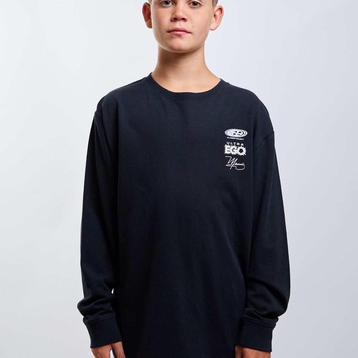 MAUI AND SONS - Polera ML Coastline Negro Infantil Maui And Sons