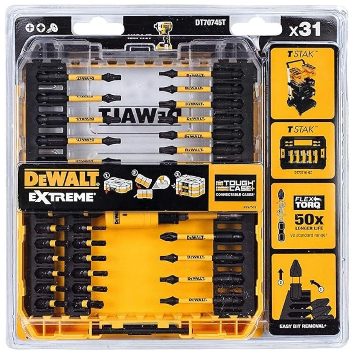 DEWALT - Set Atornillar 31 Piezas Flextorq Dewalt Dt70745t-qz
