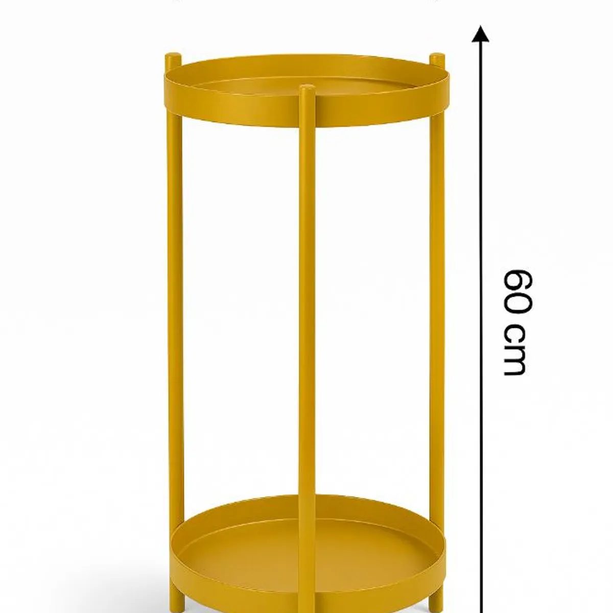 GENERICO - Mesita Porta Macetero Pedestal Dos Niveles