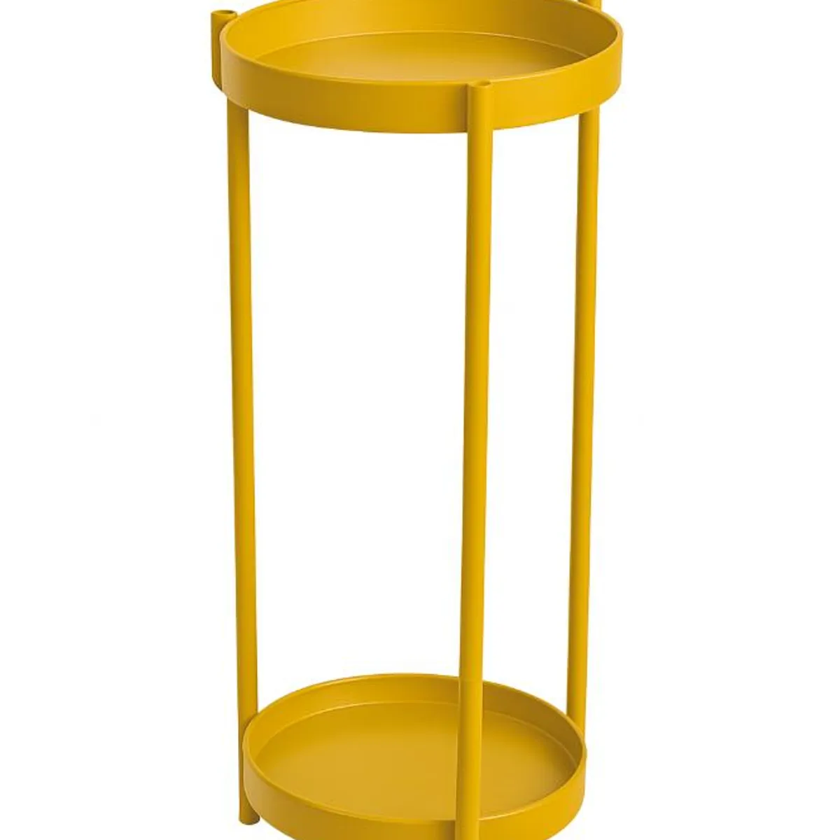 GENERICO - Mesita Porta Macetero Pedestal Dos Niveles