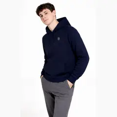GANGSTER - Polerón Hoodie Fleece Base Azul Marino