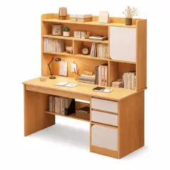 ACTUAL - Escritorio con Biblioteca y Cajonera 120x45x164 cm Home Office Estudio