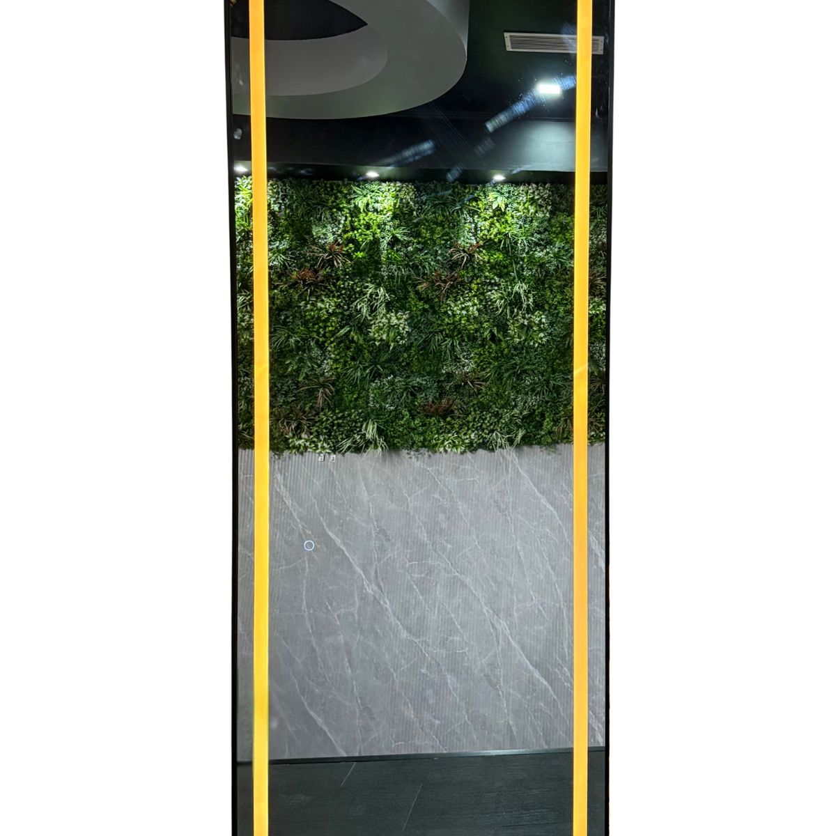 GENERICO - Espejo LED de Cuerpo Entero de Muro L08 Black 70×150 cm