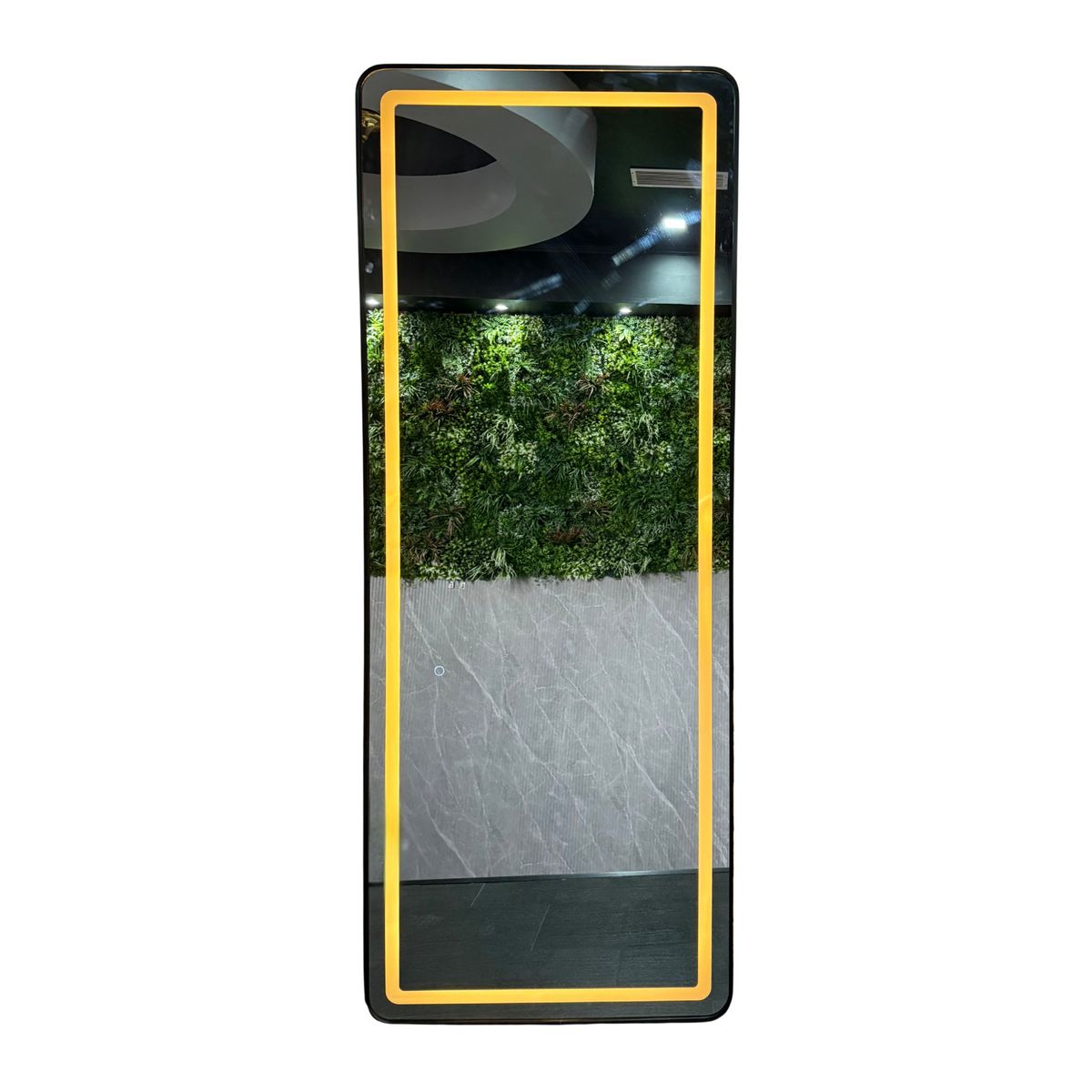 GENERICO - Espejo LED de Cuerpo Entero de Muro L08 Black 70×150 cm