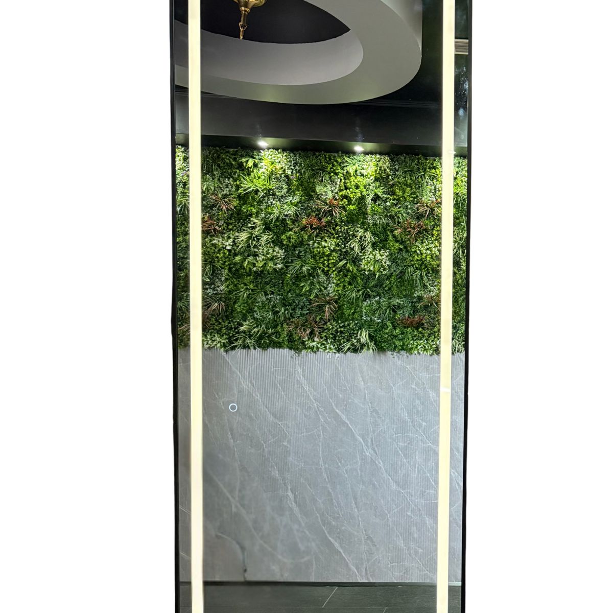 GENERICO - Espejo LED de Cuerpo Entero de Muro L08 Black 70×150 cm