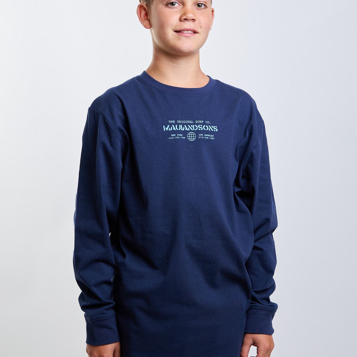 MAUI AND SONS - Polera ML Gulao Azul Infantil Maui And Sons