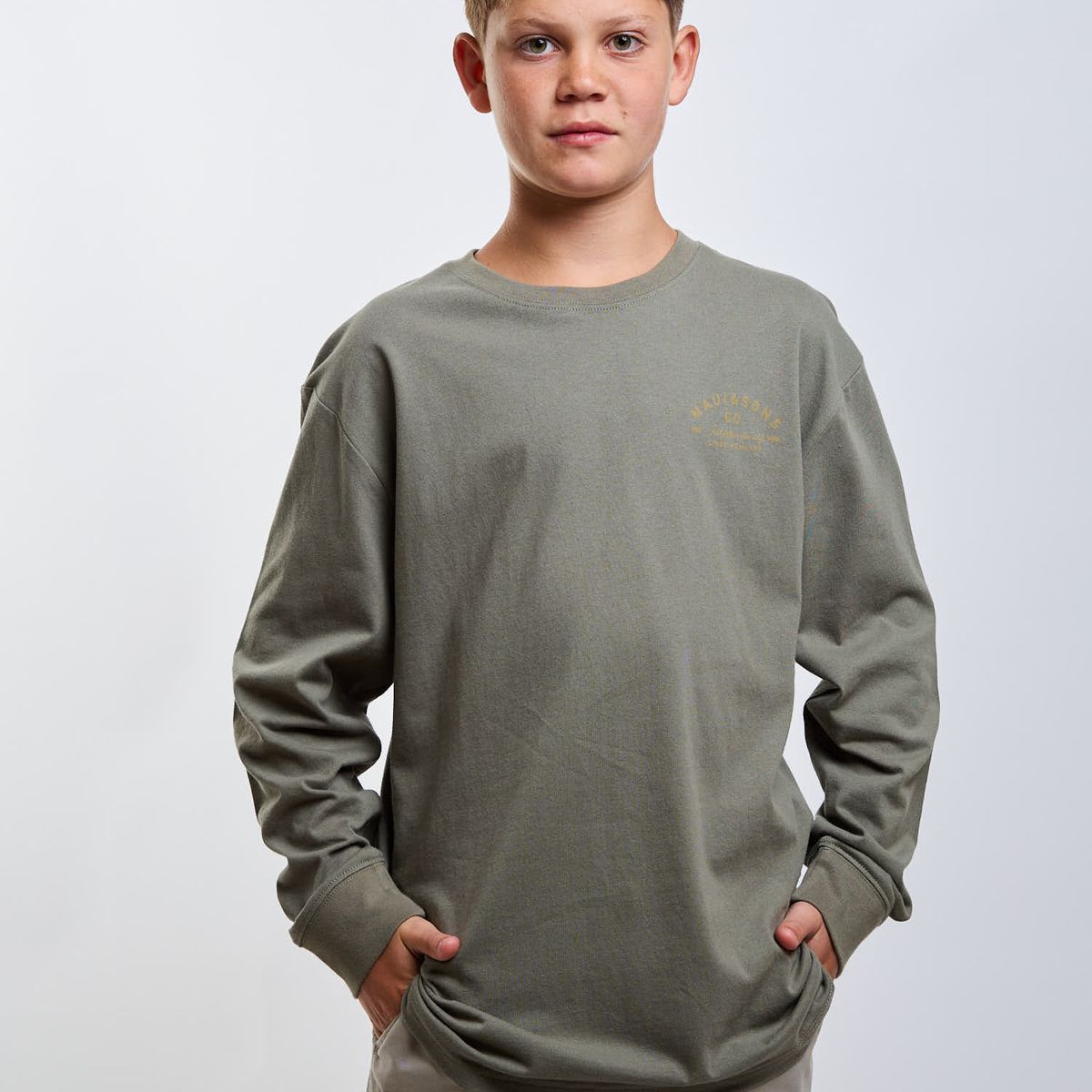 MAUI AND SONS - Polera ML Mateo Verde Infantil Maui And Sons