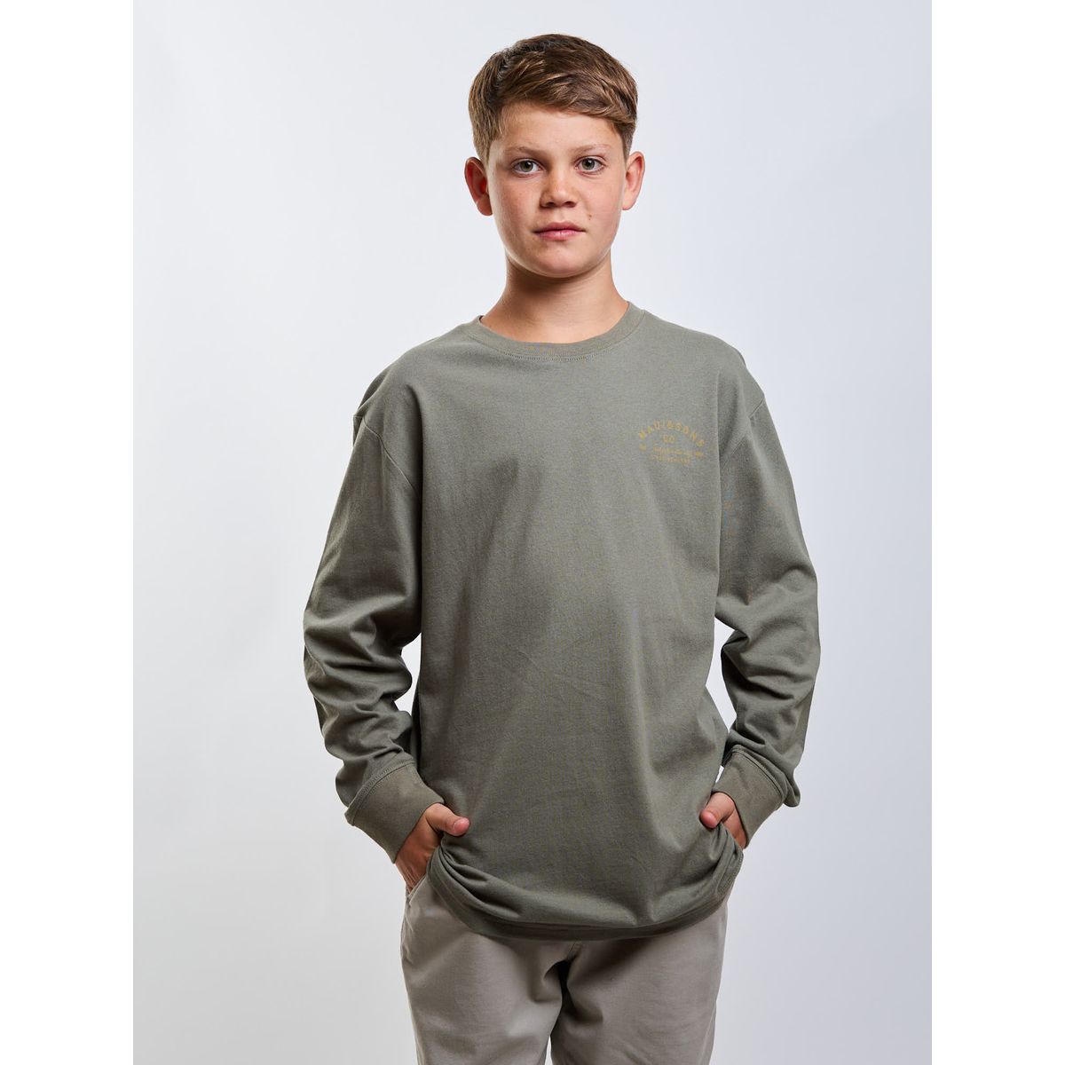 MAUI AND SONS - Polera ML Mateo Verde Infantil Maui And Sons