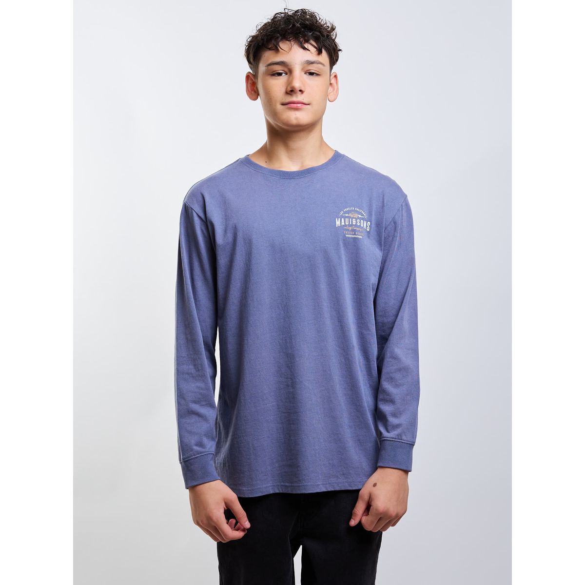 MAUI AND SONS - Polera ML Los Angeles Azul Infantil Maui And Sons