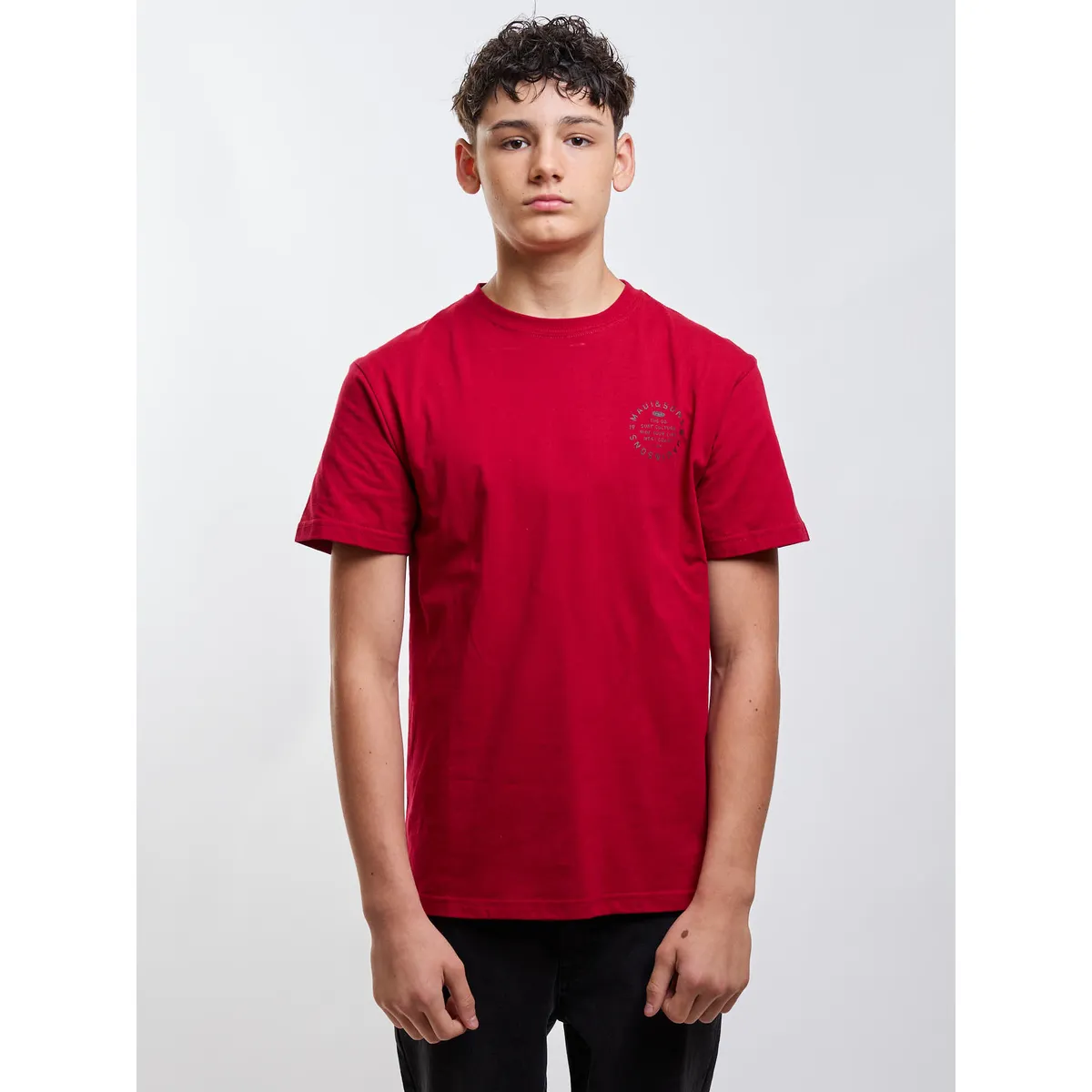 MAUI AND SONS - Polera MC Ride You Life Rojo Infantil Maui And Sons