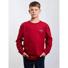 MAUI AND SONS - Polera ML Riptide Rojo Infantil