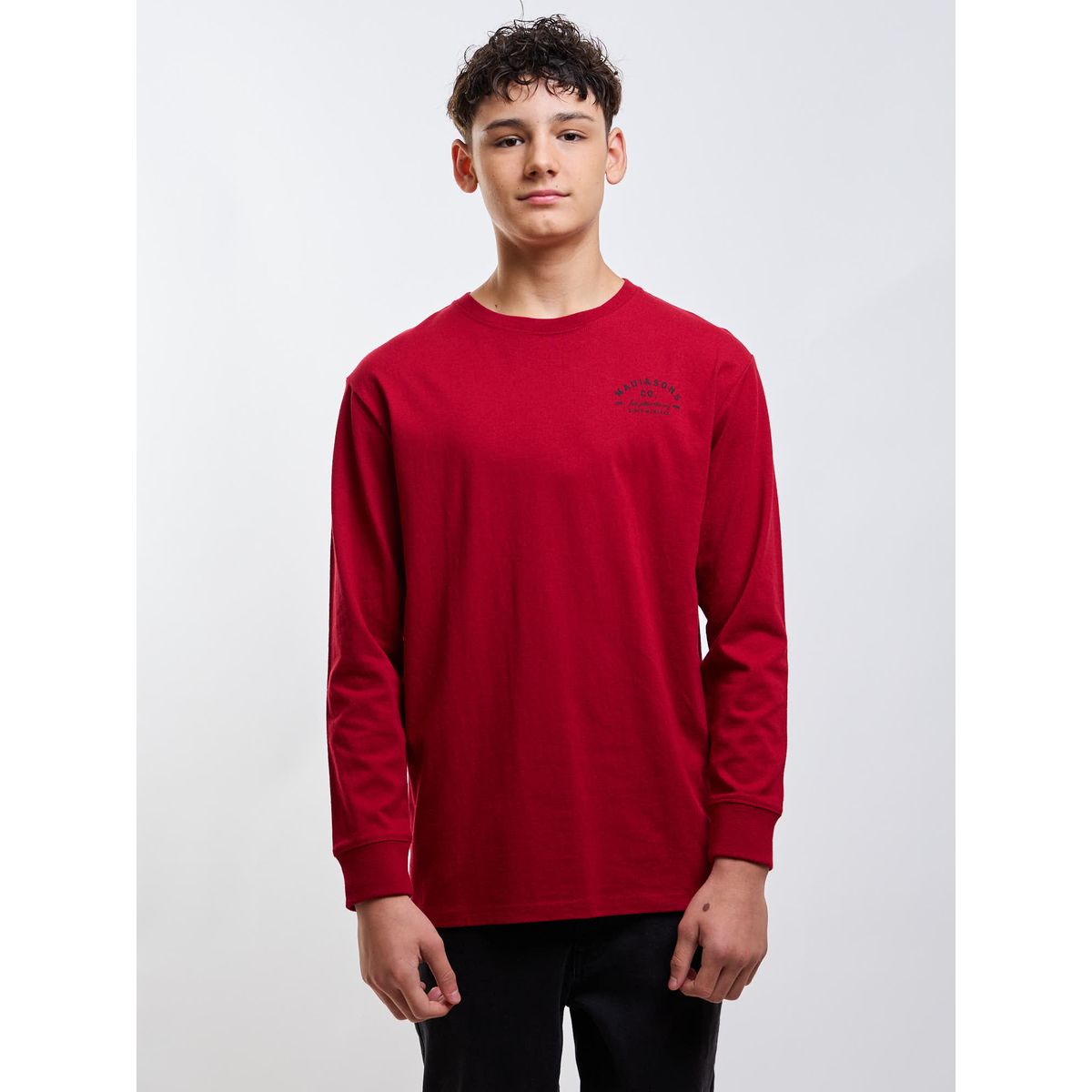 MAUI AND SONS - Polera ML Mateo Rojo Infantil Maui And Sons