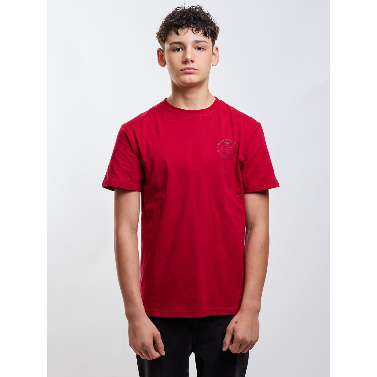 MAUI AND SONS - Polera MC Ride You Life Rojo Infantil Maui And Sons